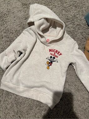Disney Cream Mickey & Friends Pullover Hoodie for Kids